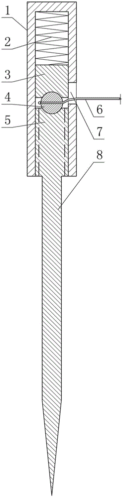 Rolling telescopic separation type electrotherapy needle