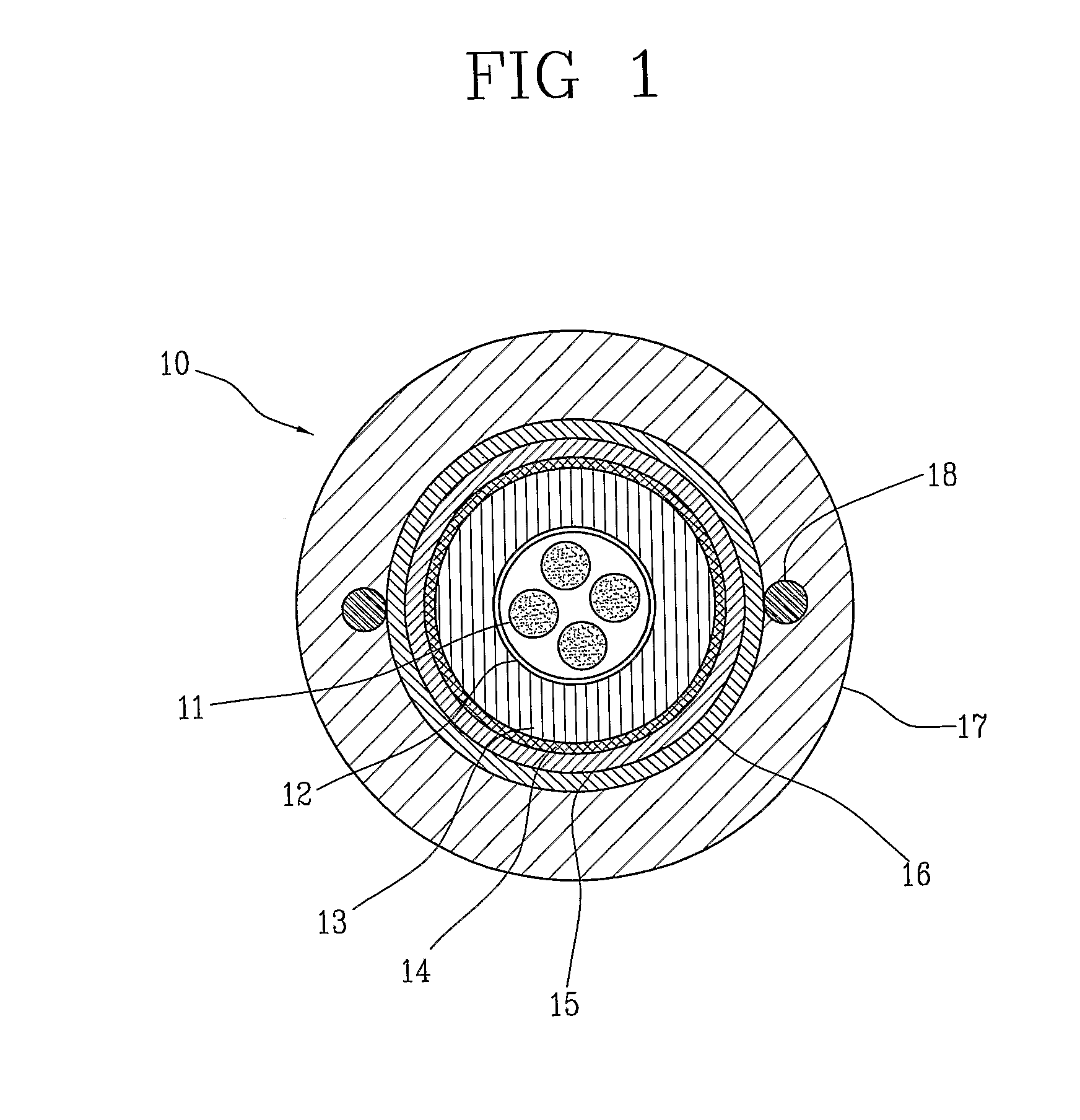 Fire resistant optical cable