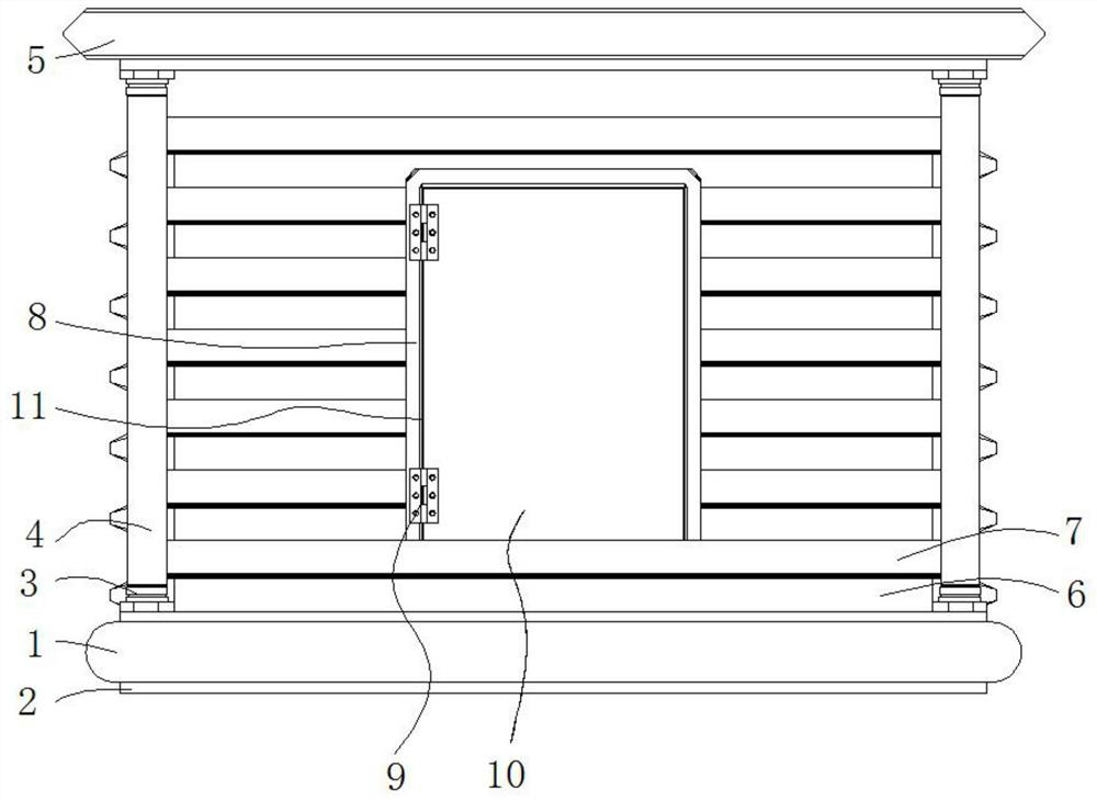 A fitted wooden house for camping in scenic spots with a stable frame structure