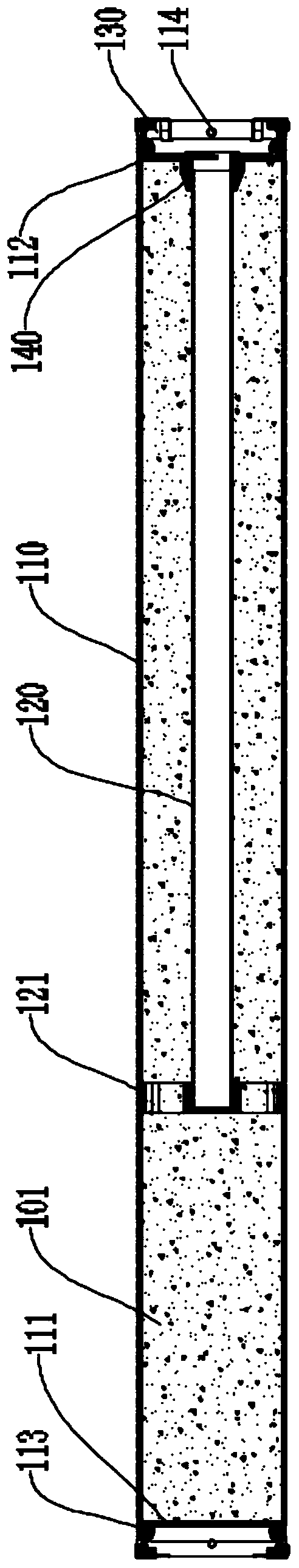 Rock breakage gas generator and gas generating agent rock breaking method