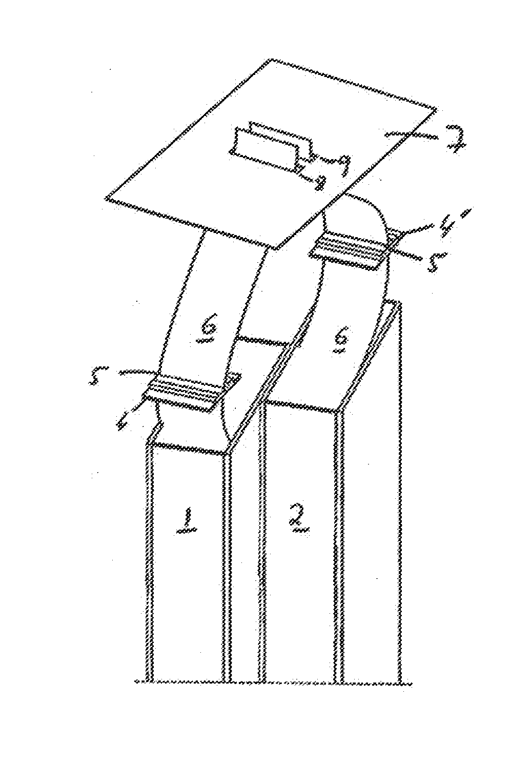 System for feeding tickets from two ticket containers