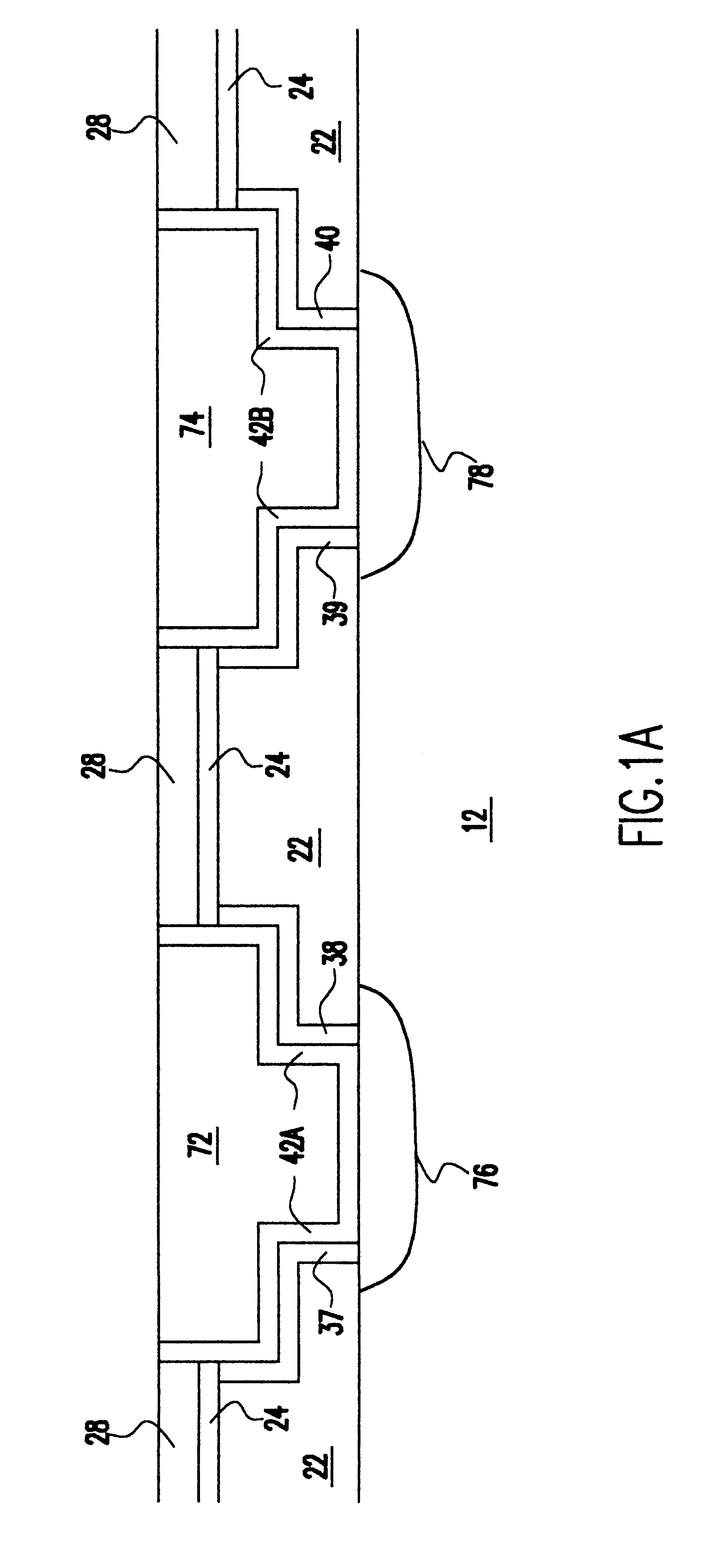 Dual damascene flowable oxide insulation structure and metallic barrier