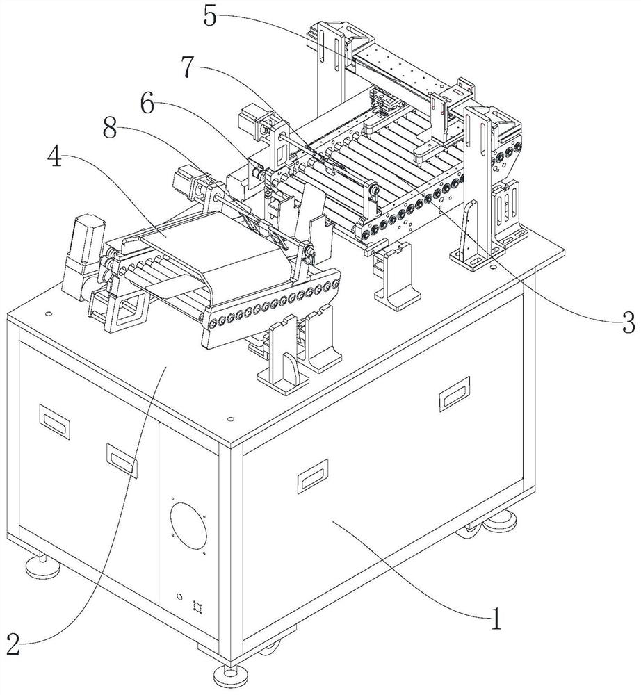 Automatic centering and overturning mechanism for cover plate glass