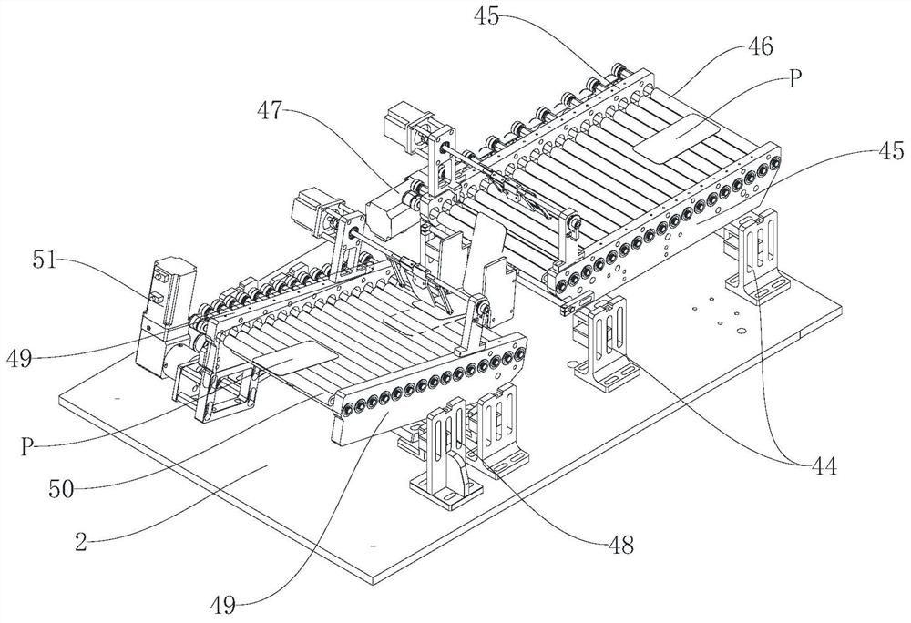 Automatic centering and overturning mechanism for cover plate glass