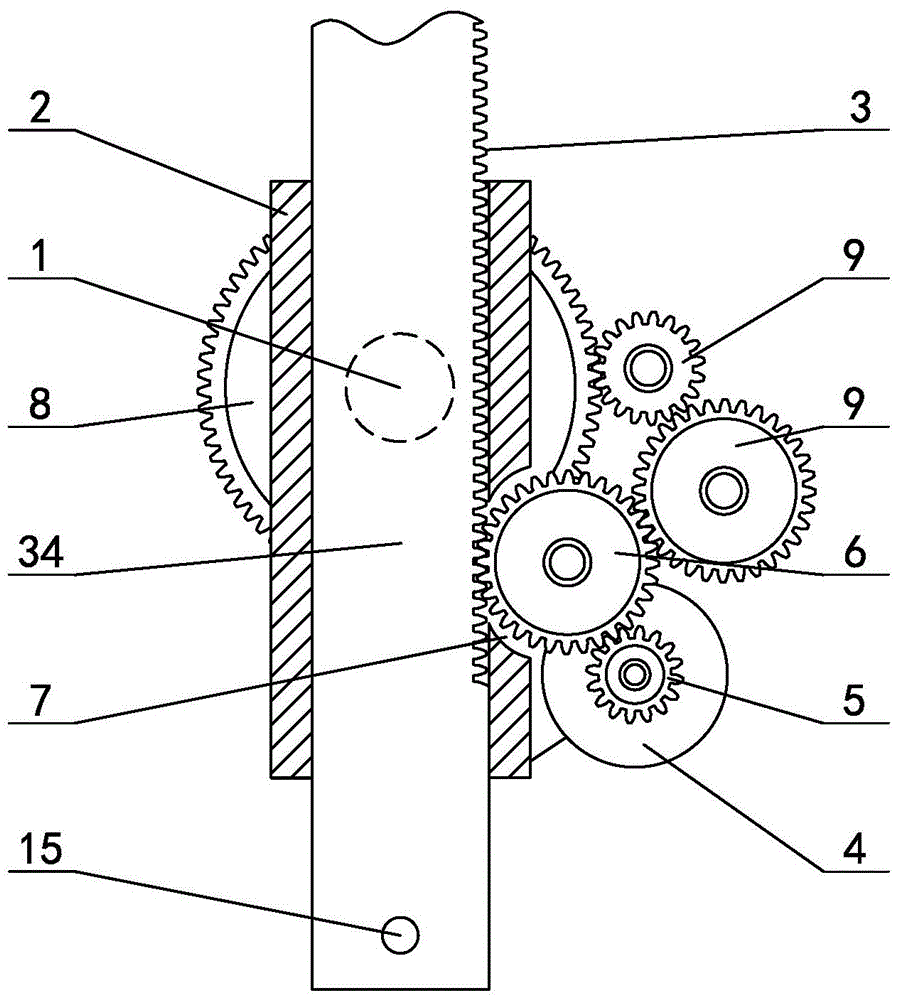 Anti-collision device and method for column-shaped mast