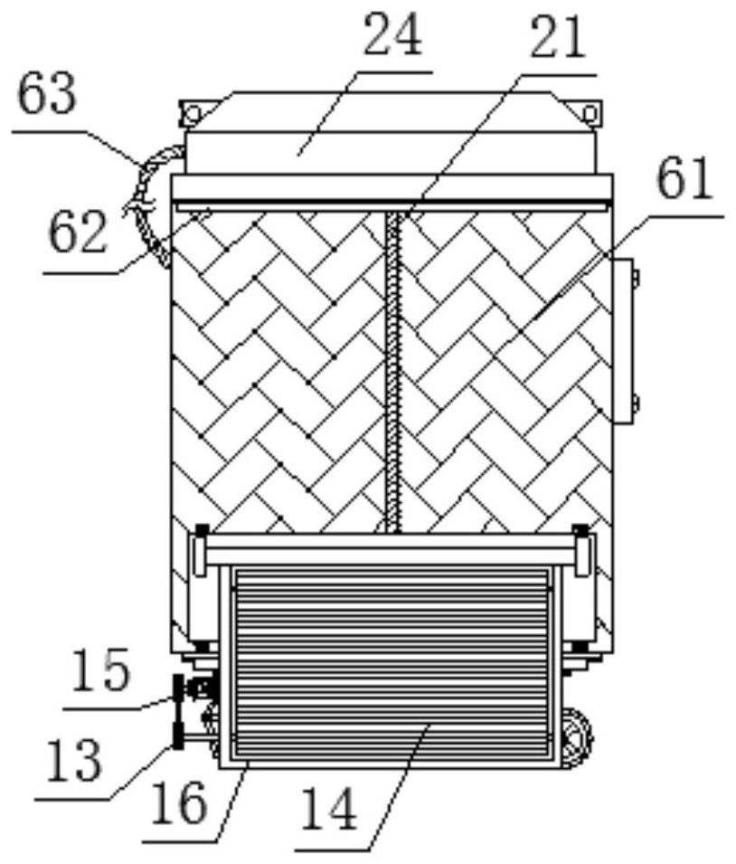 A vacuum packaging machine convenient for fixing food