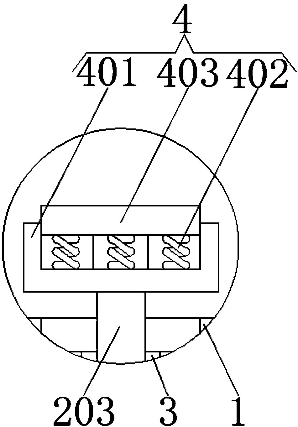 Material-blocking-preventing thread type pouring device for auto part machining