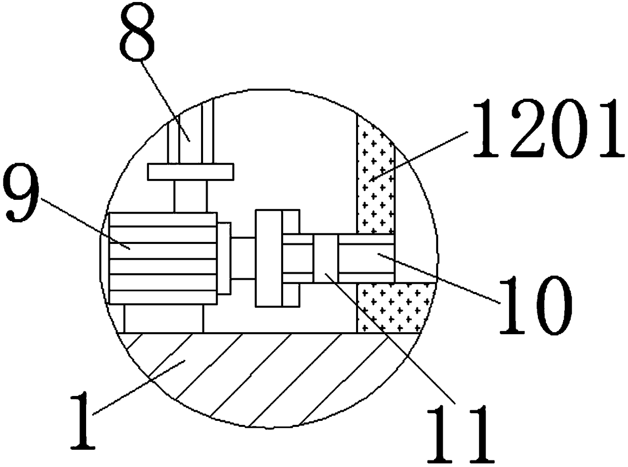 Material-blocking-preventing thread type pouring device for auto part machining