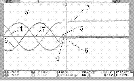 Method for detecting power failure of power grid for three-phase uninterruptable power supply