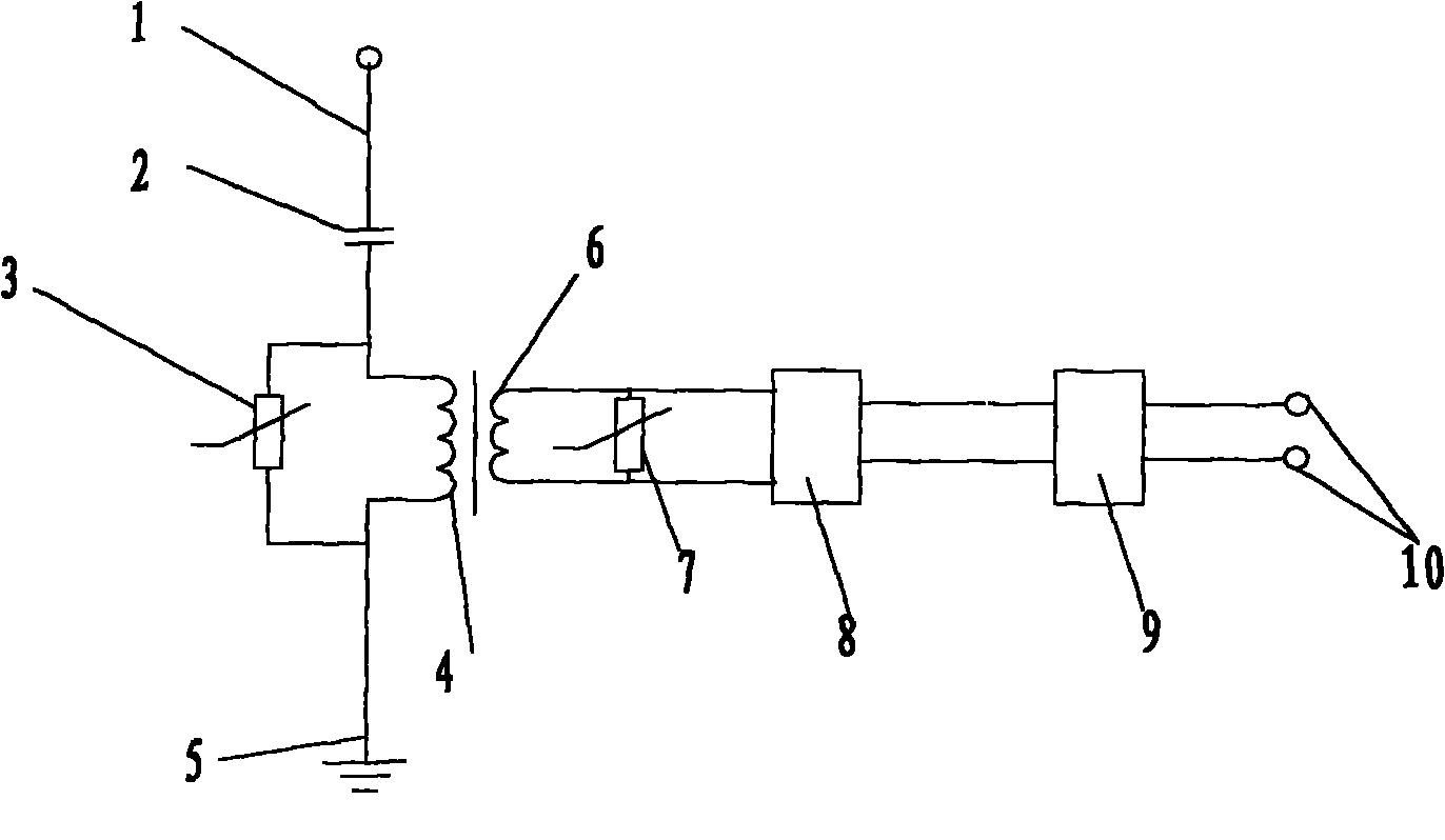 Power supply technology of 10KV electronic measuring system