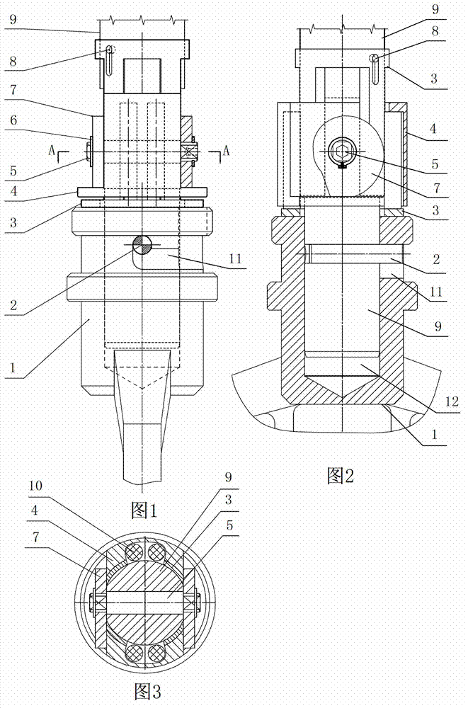 Rapid locking mechanism for stirring paddle