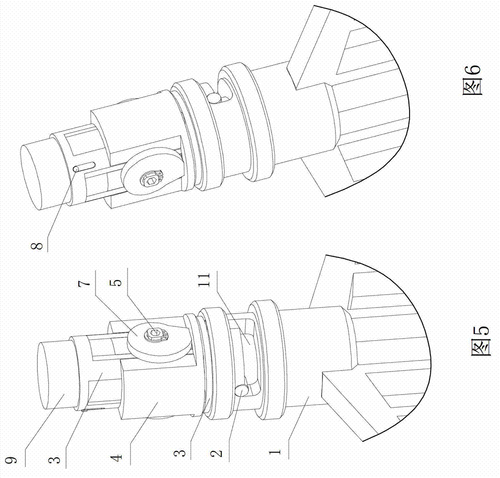 Rapid locking mechanism for stirring paddle