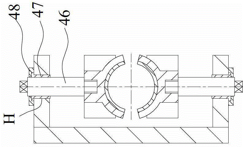 Traction device for vertical aluminum alloy pipe production line