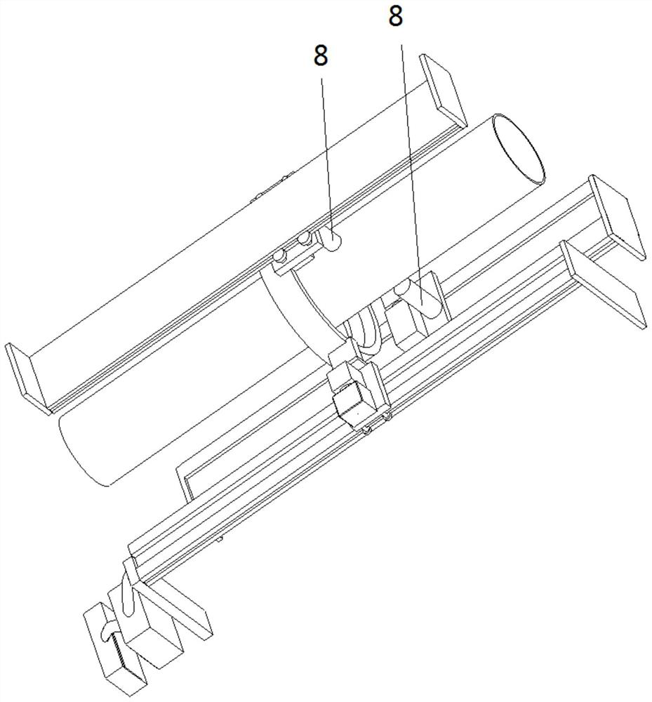 Method for spraying anticorrosive paint on outer surface of ship seawater pipeline