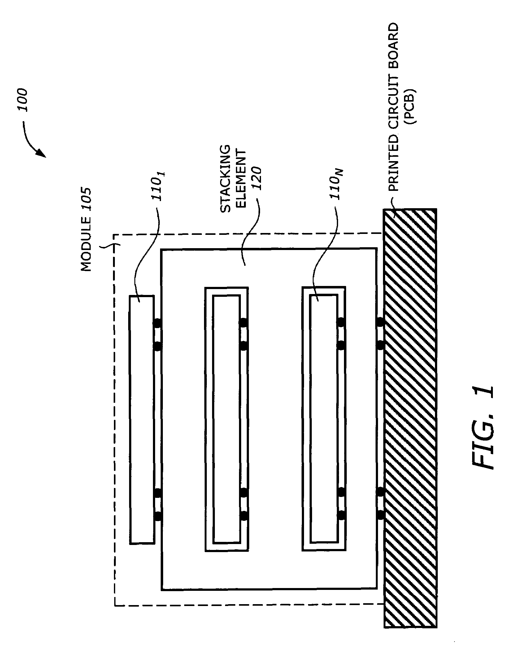 Stacking multiple devices using flexible circuit