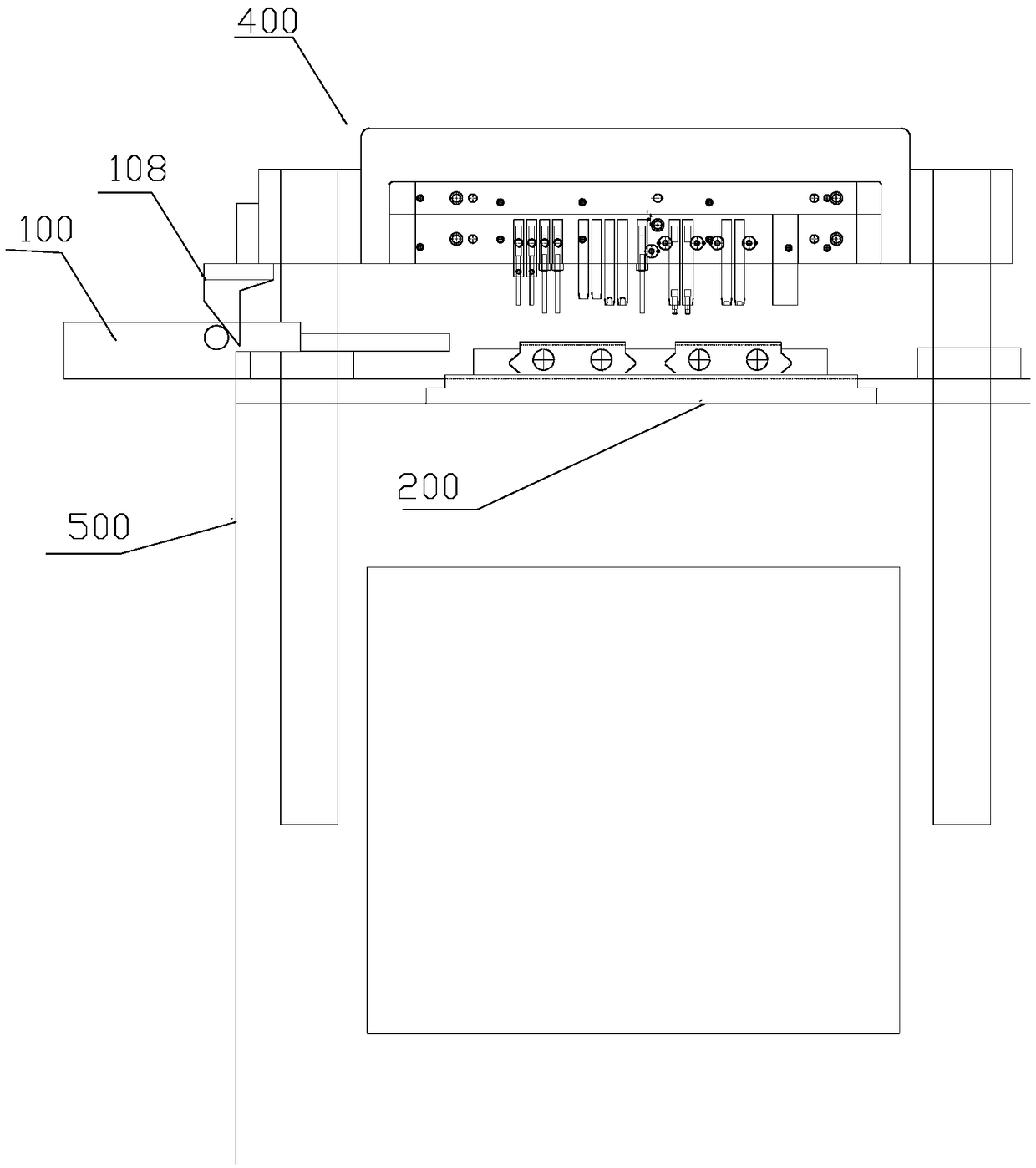 Chain accessory hybrid pushing assembly equipment