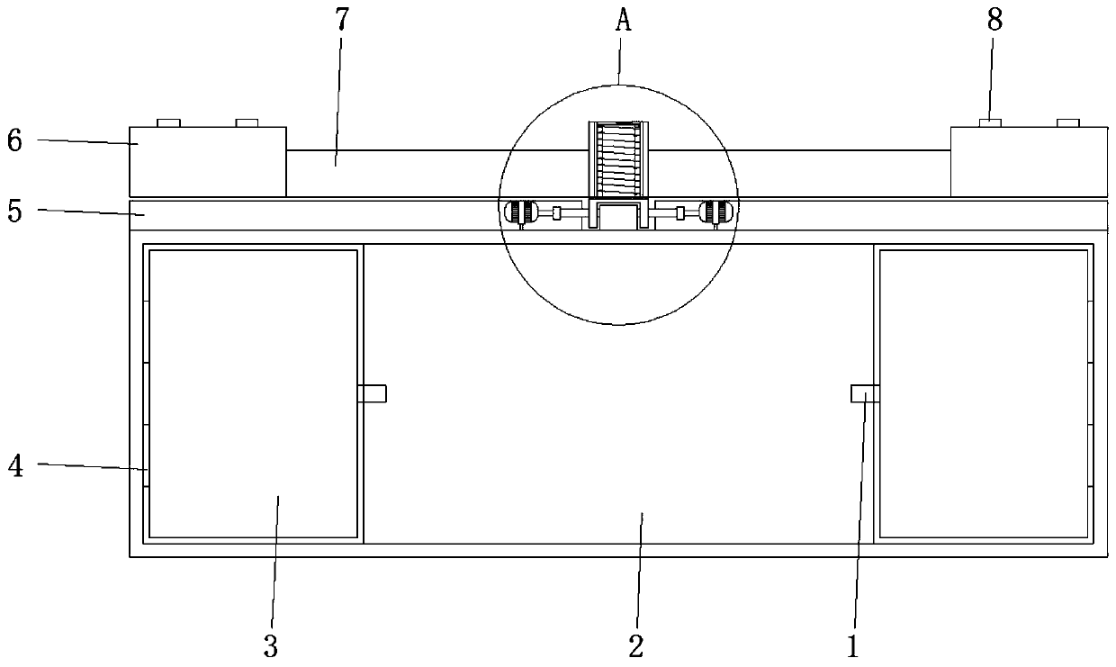 A car front sun visor with multi-angle electric adjustment