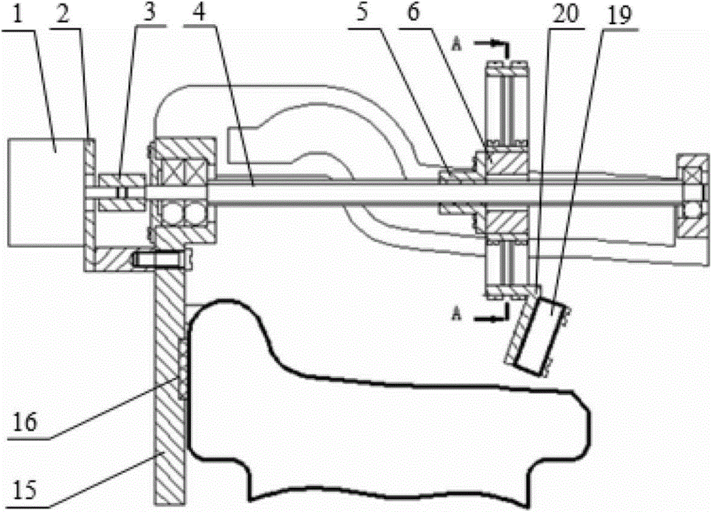 Portable outline detection device for train wheel tread