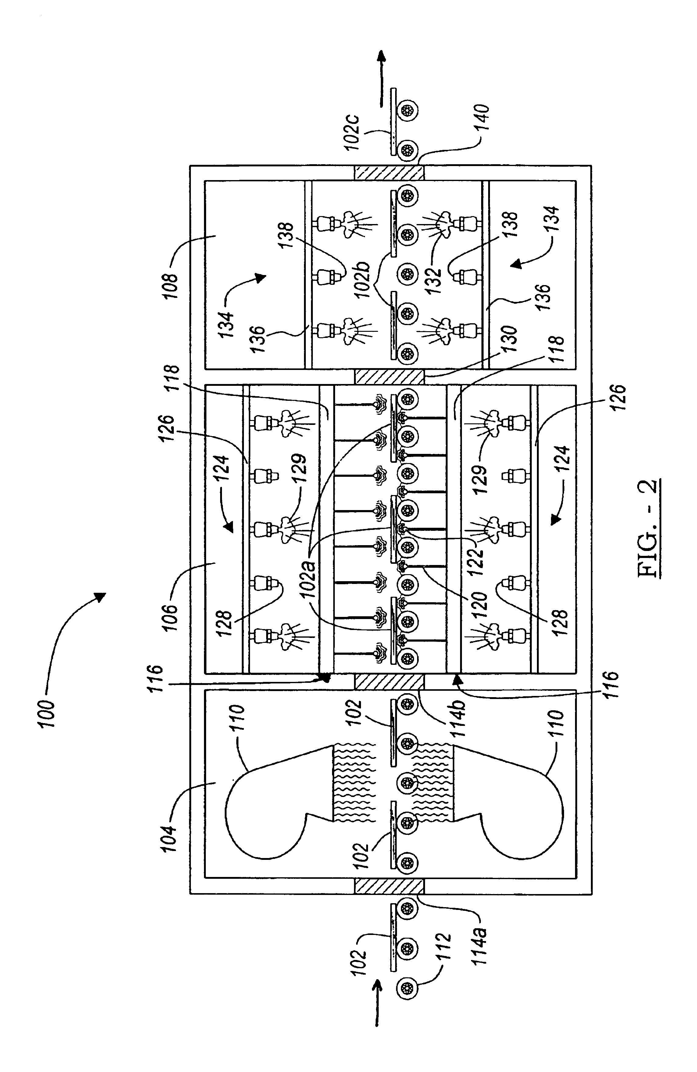 Method for simultaneously heating and cooling glass to produce tempered glass