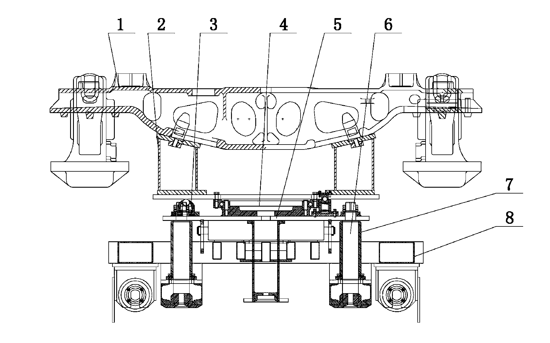 Multi-functional walking vehicle with self-locking bogie