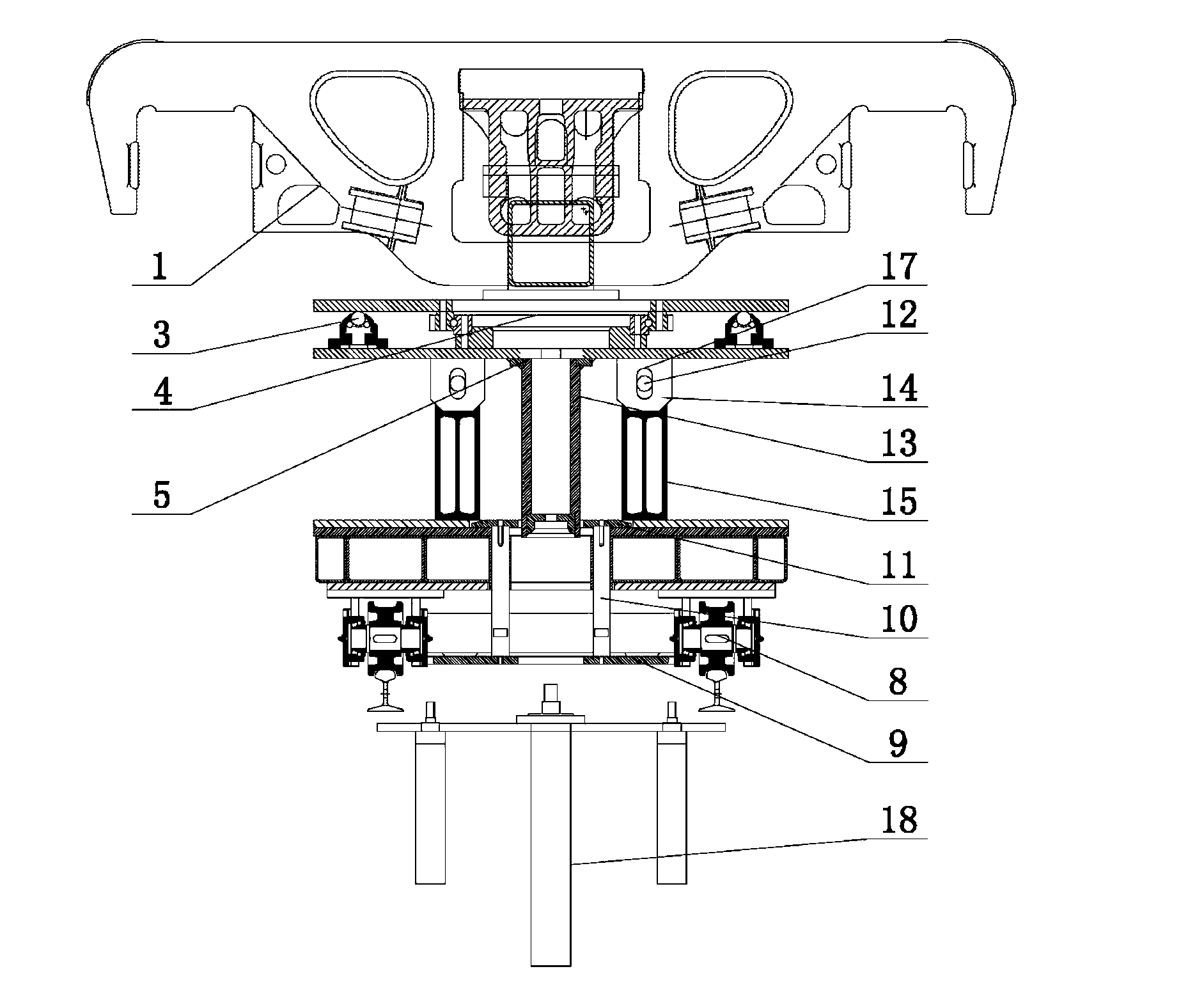 Multi-functional walking vehicle with self-locking bogie