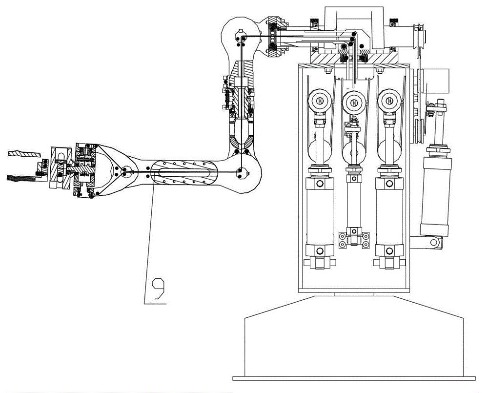 Rope-driving multi-joint robot