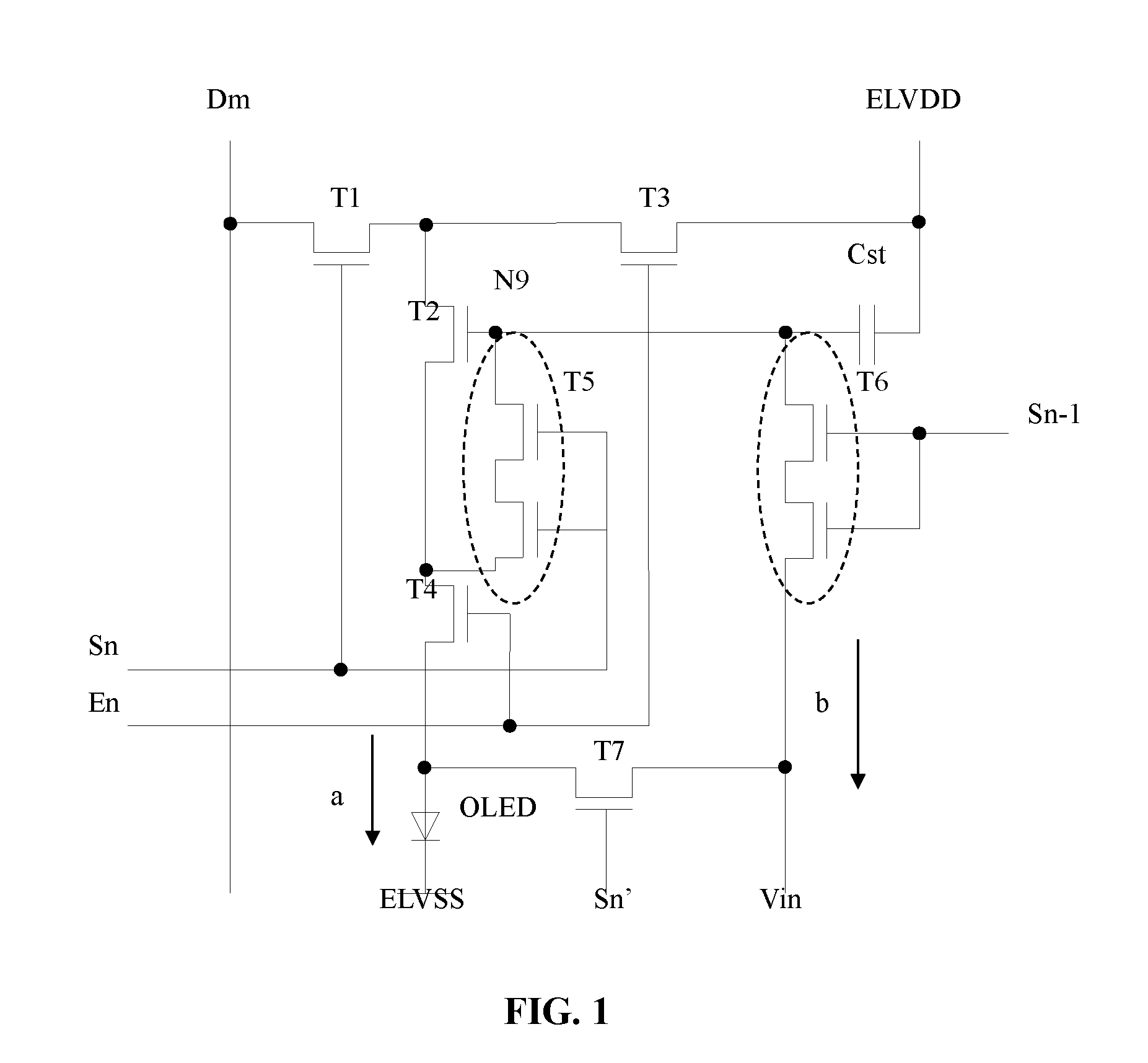 OLED Pixel Compensation Circuit