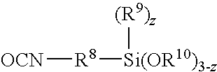 Two-part moisture-curable resin composition and adhesive, sealant and coating compositions based thereon