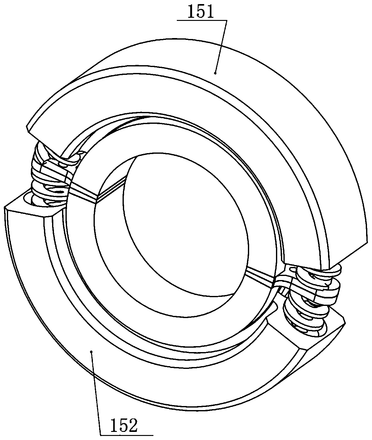 Portable rotary force vibration reduction gear transmission device for high-damping shaft