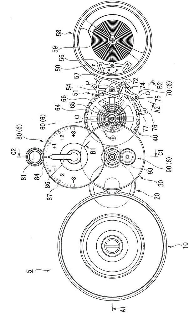 Torque adjusting device, movement and mechanical clock