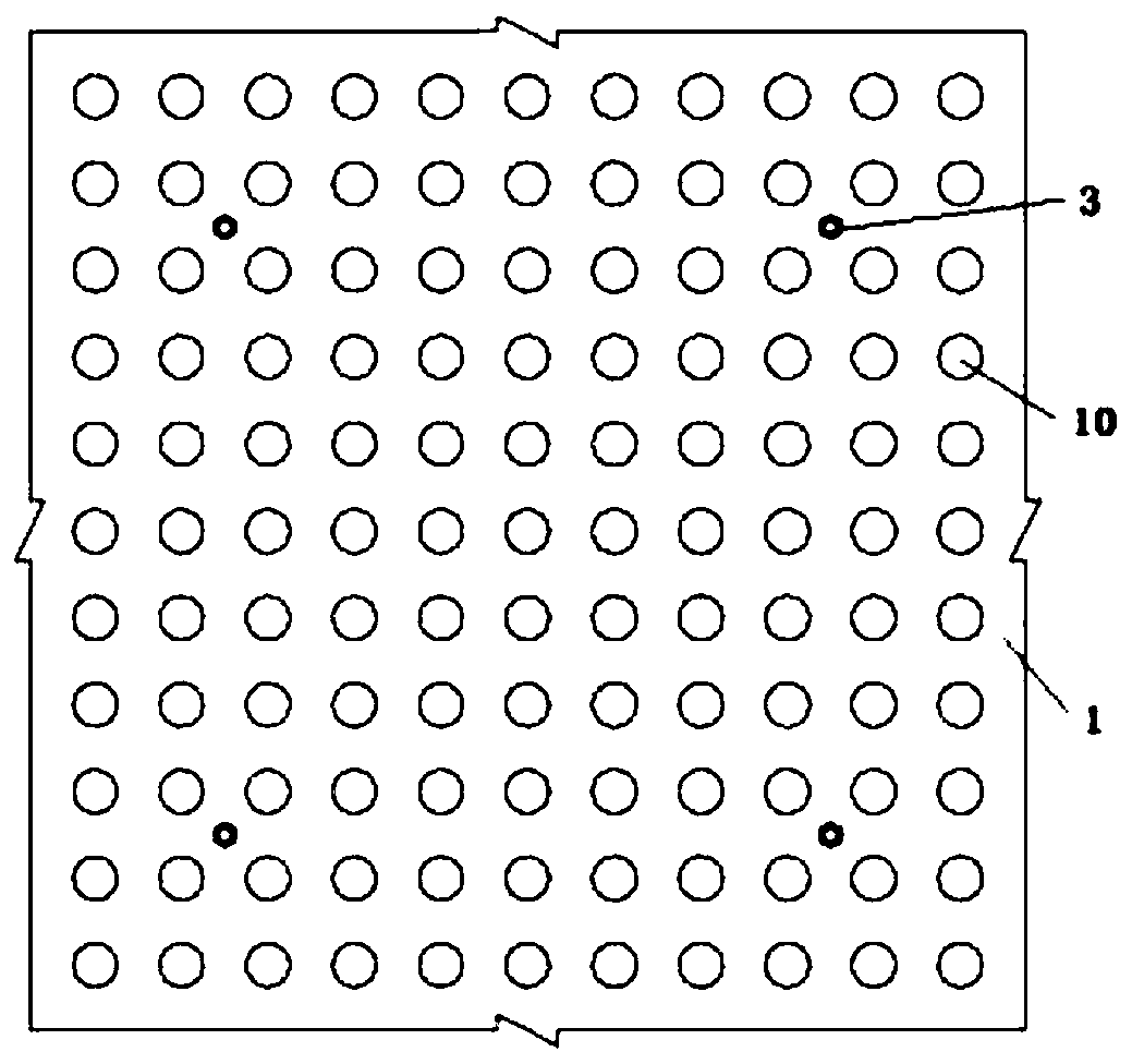 Open-hole thin steel plate and ultra-high-performance concrete composite structure and construction method thereof