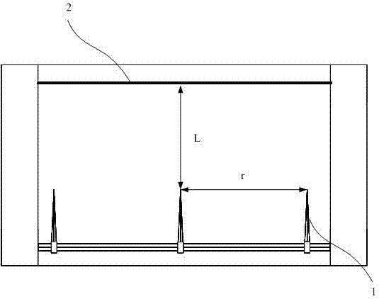 Ion air supply module pin grid layout method and ion air supply module