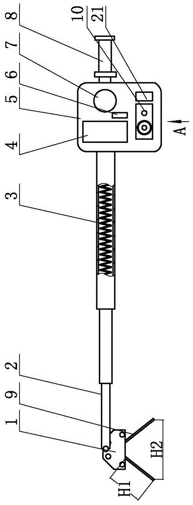 Special-purpose zero value detection tool for insulator of power transmission line