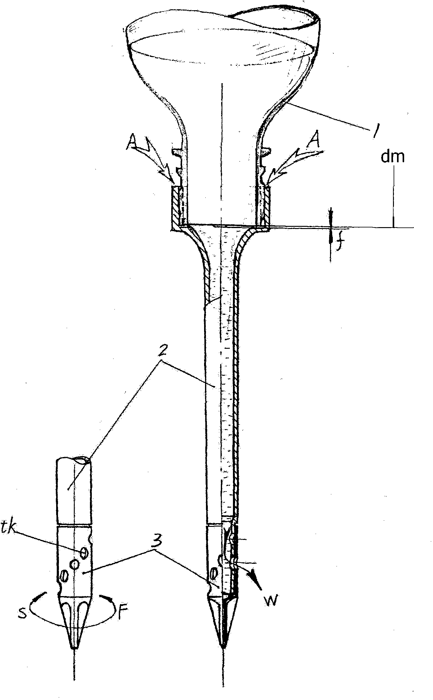 Non-clogging bottle type root drip irrigation device with adjustable speed