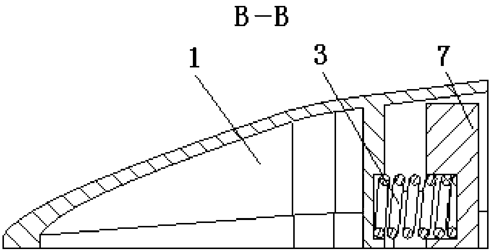 Non-side divider for no-row maize harvesting machine