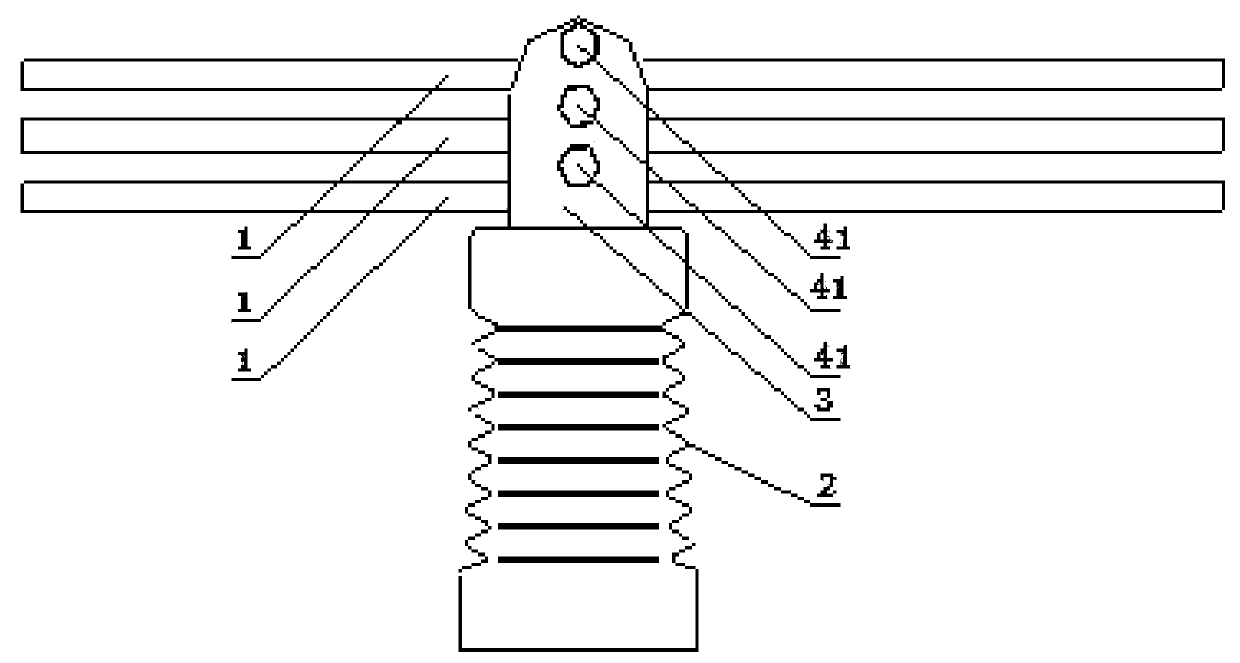 Fixation fitting used for busbar supporting