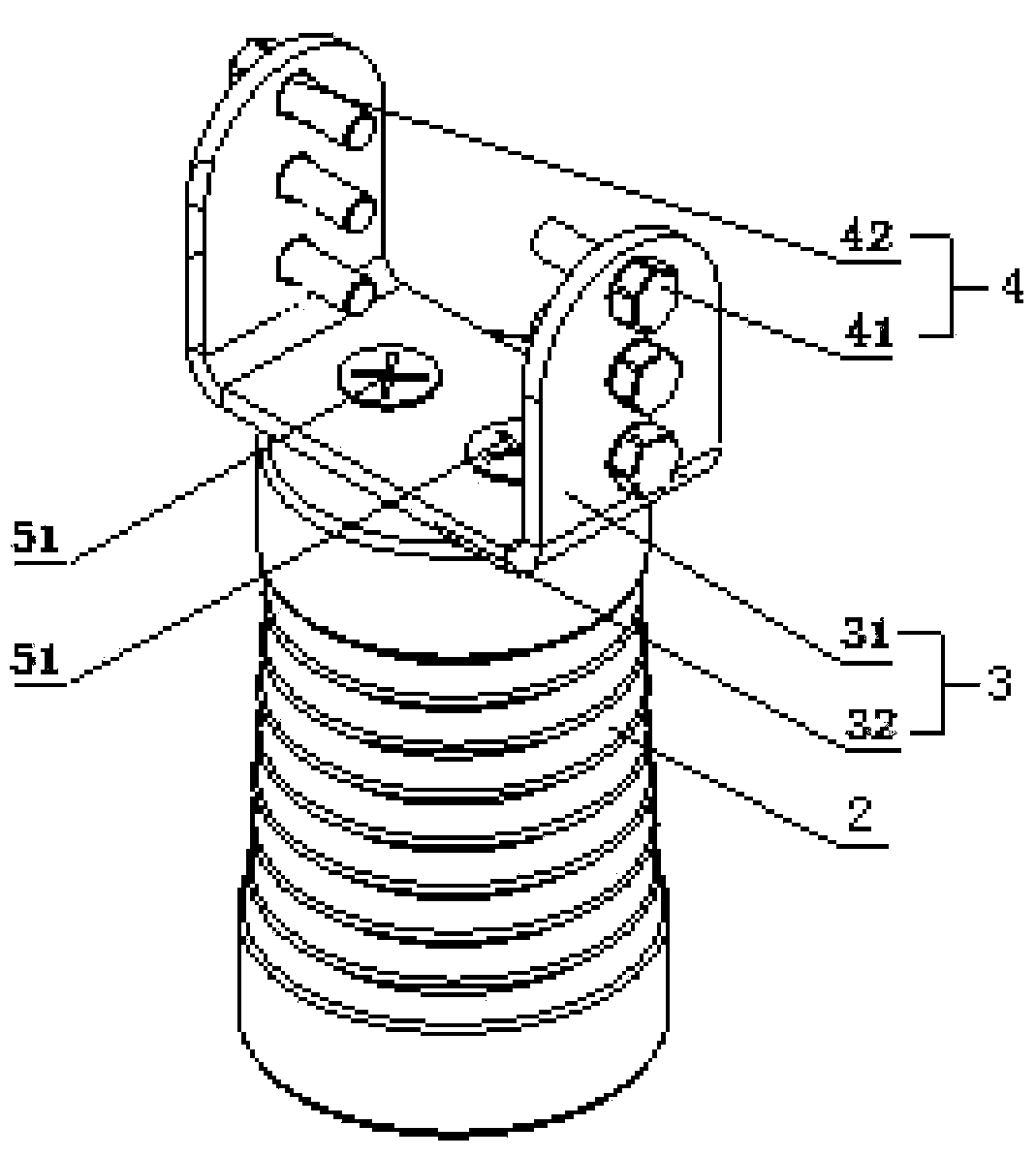 Fixation fitting used for busbar supporting