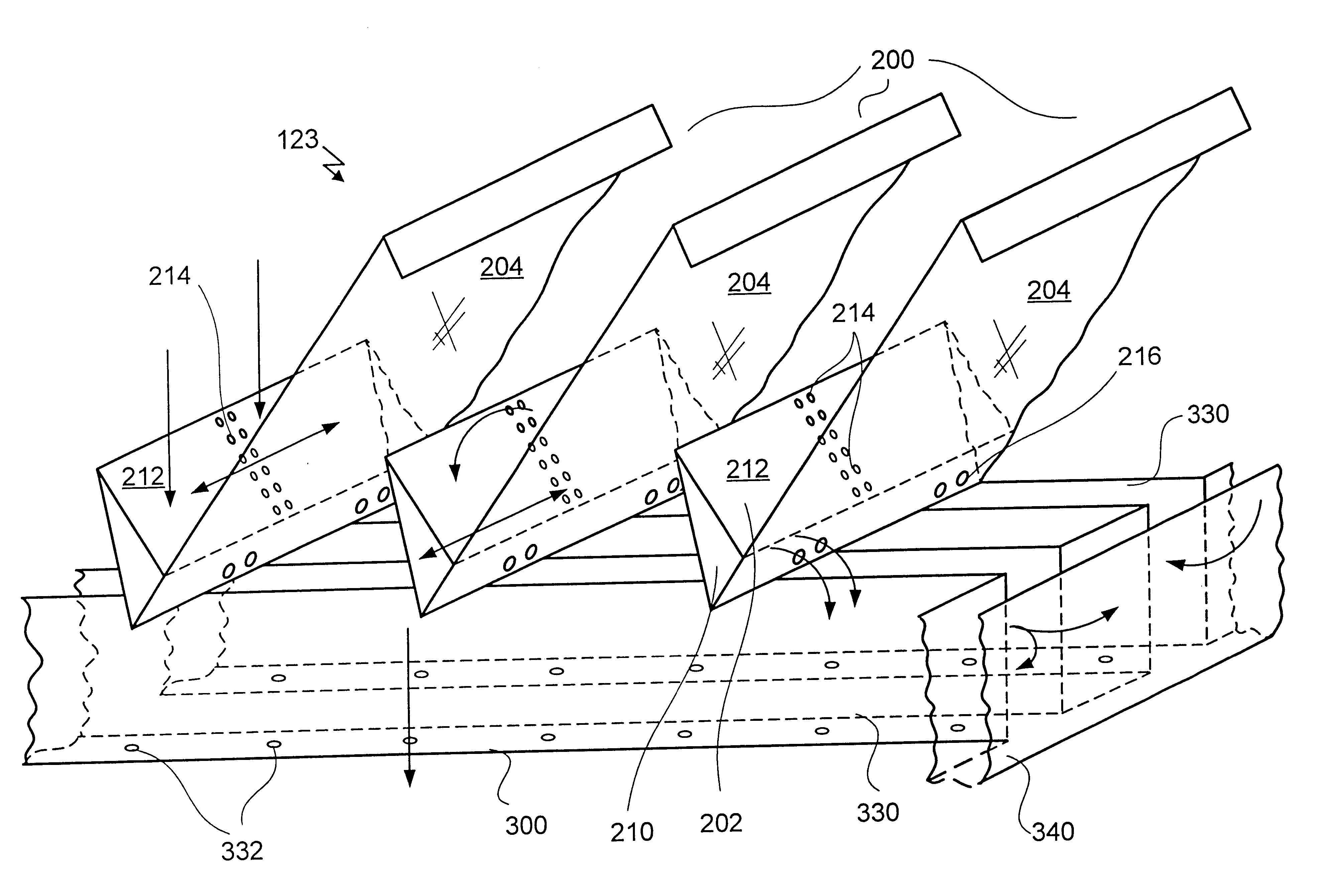 Apparatus for the collection and distribution of liquid in a column