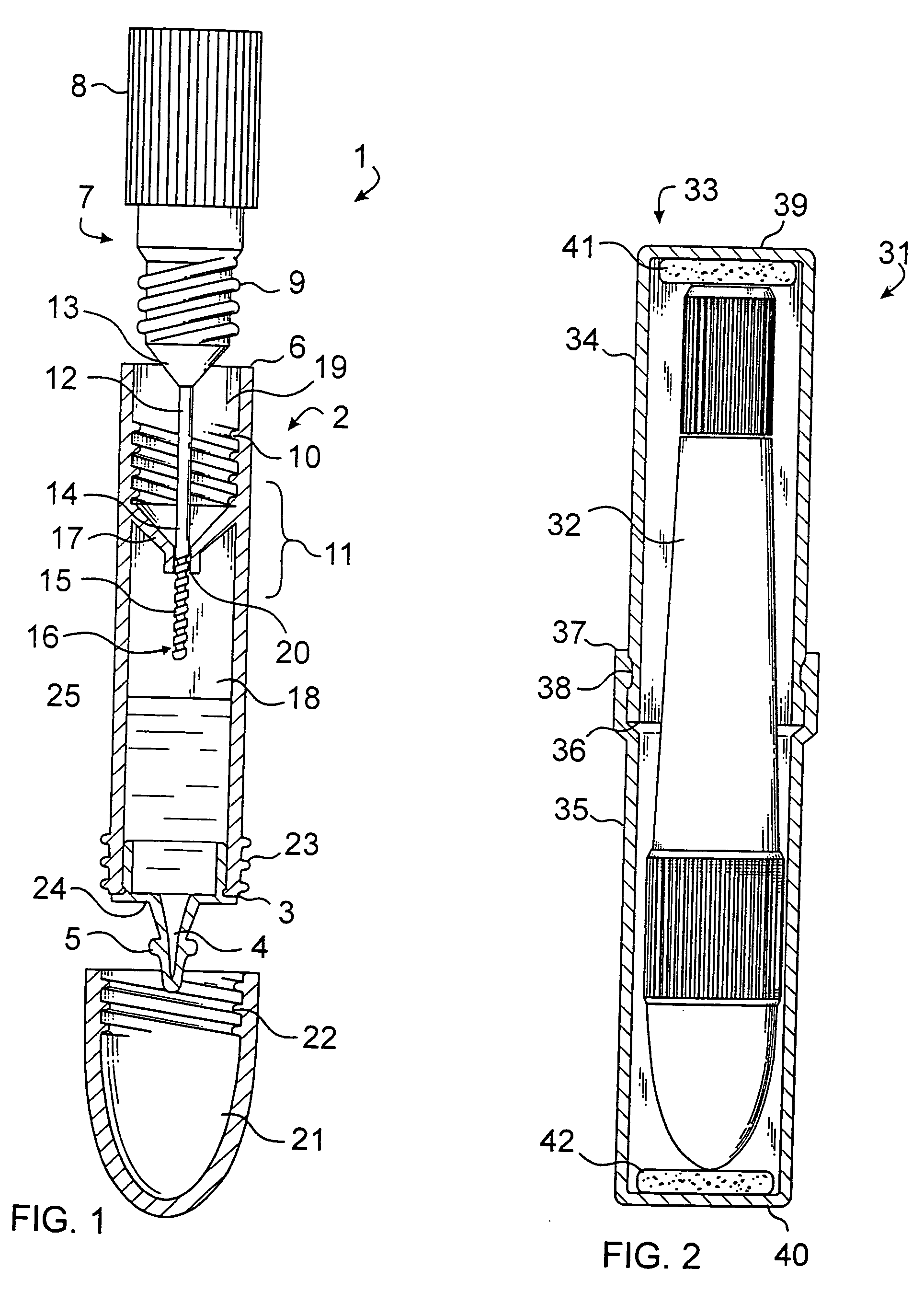 Specimen collection and application apparatus