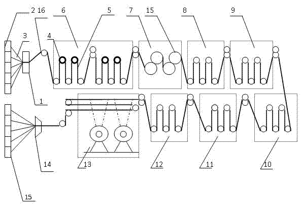 Braid continuous mercerizing machine and processing method thereof