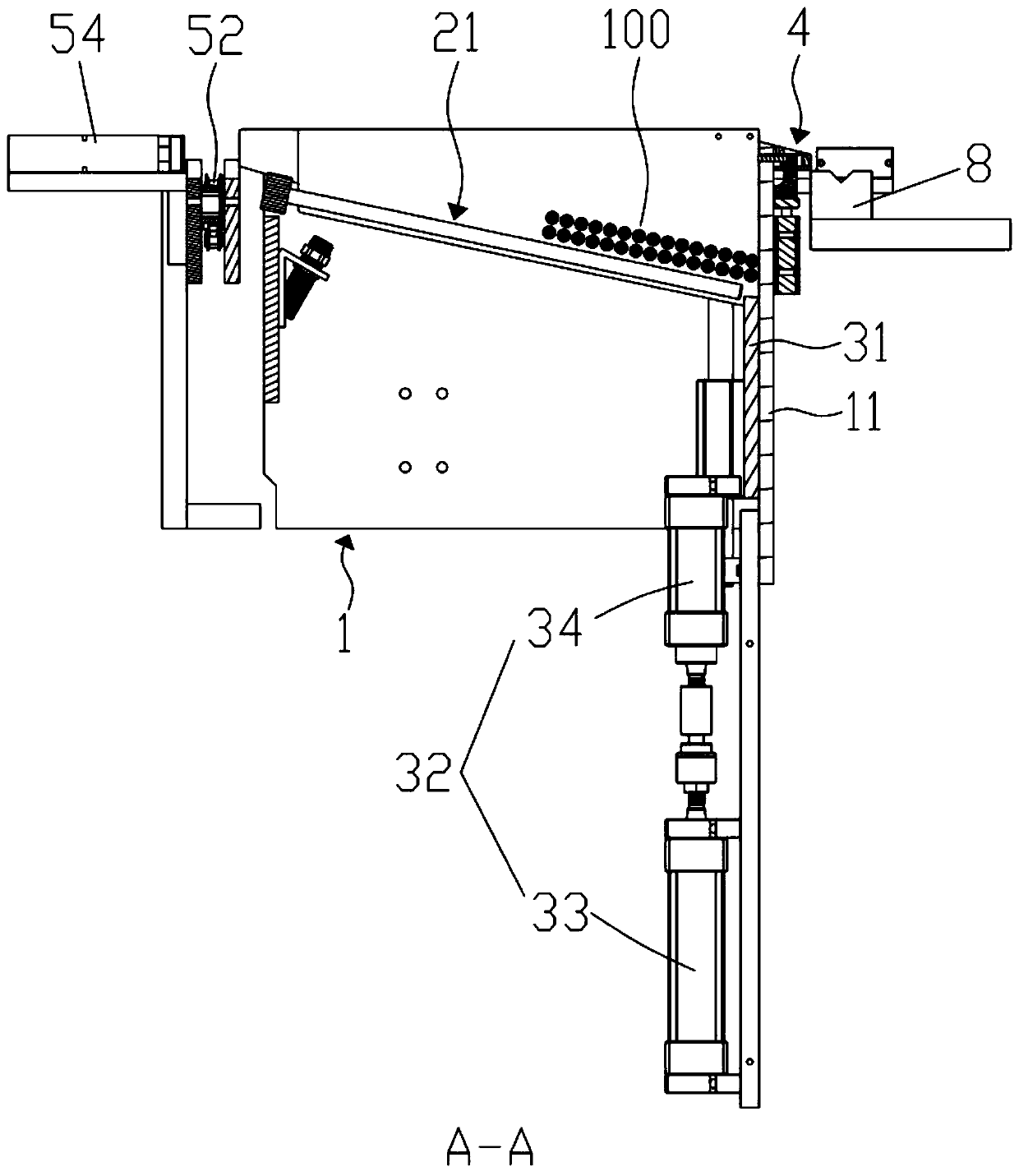 Pipe feeding device