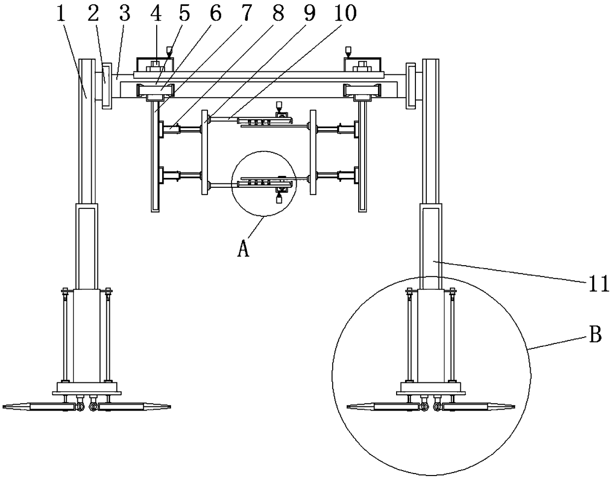 Anti-theft fixing frame for power station monitoring