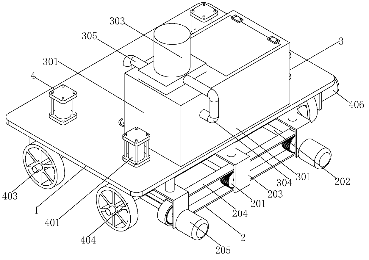 Operation robot for indoor floor cleaning