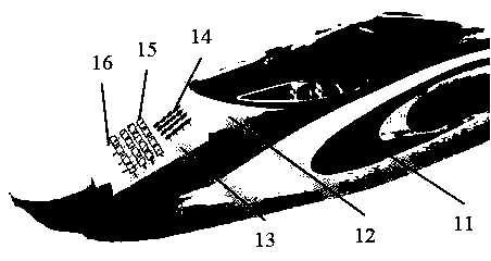 Full-flexible polymer intelligent skin for monitoring train head structure