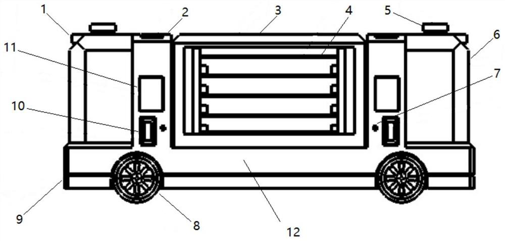 Battery replacement type intelligent unmanned charging vehicle