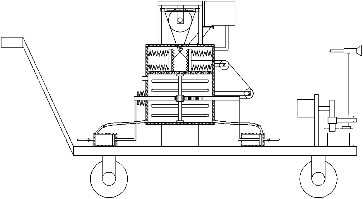 Efficient watering and fertilization device for agriculture