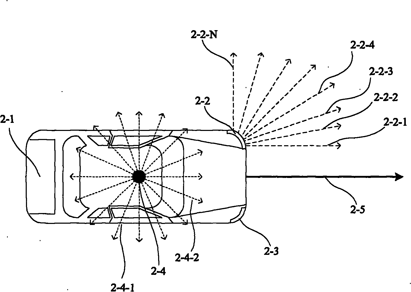 Vehicle collision warning system based on optical communication