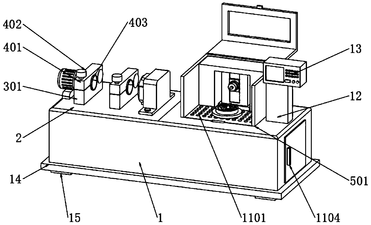 Spindle error correction and detection integrated device of numerical control machine tool