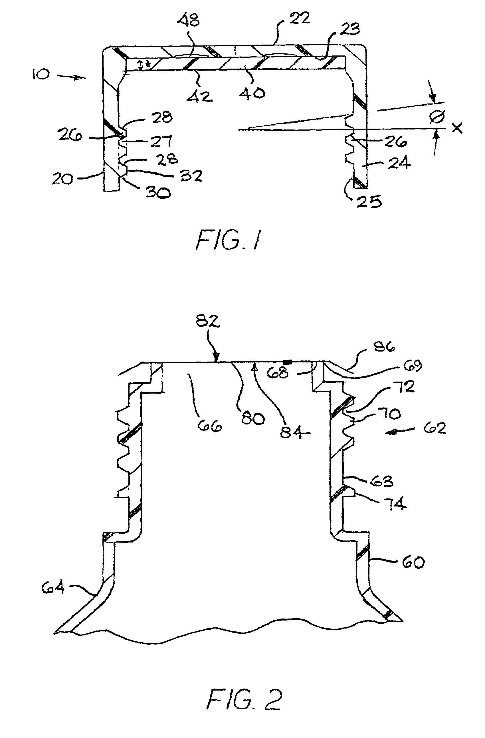 Closure for a retort processed container having a peelable seal