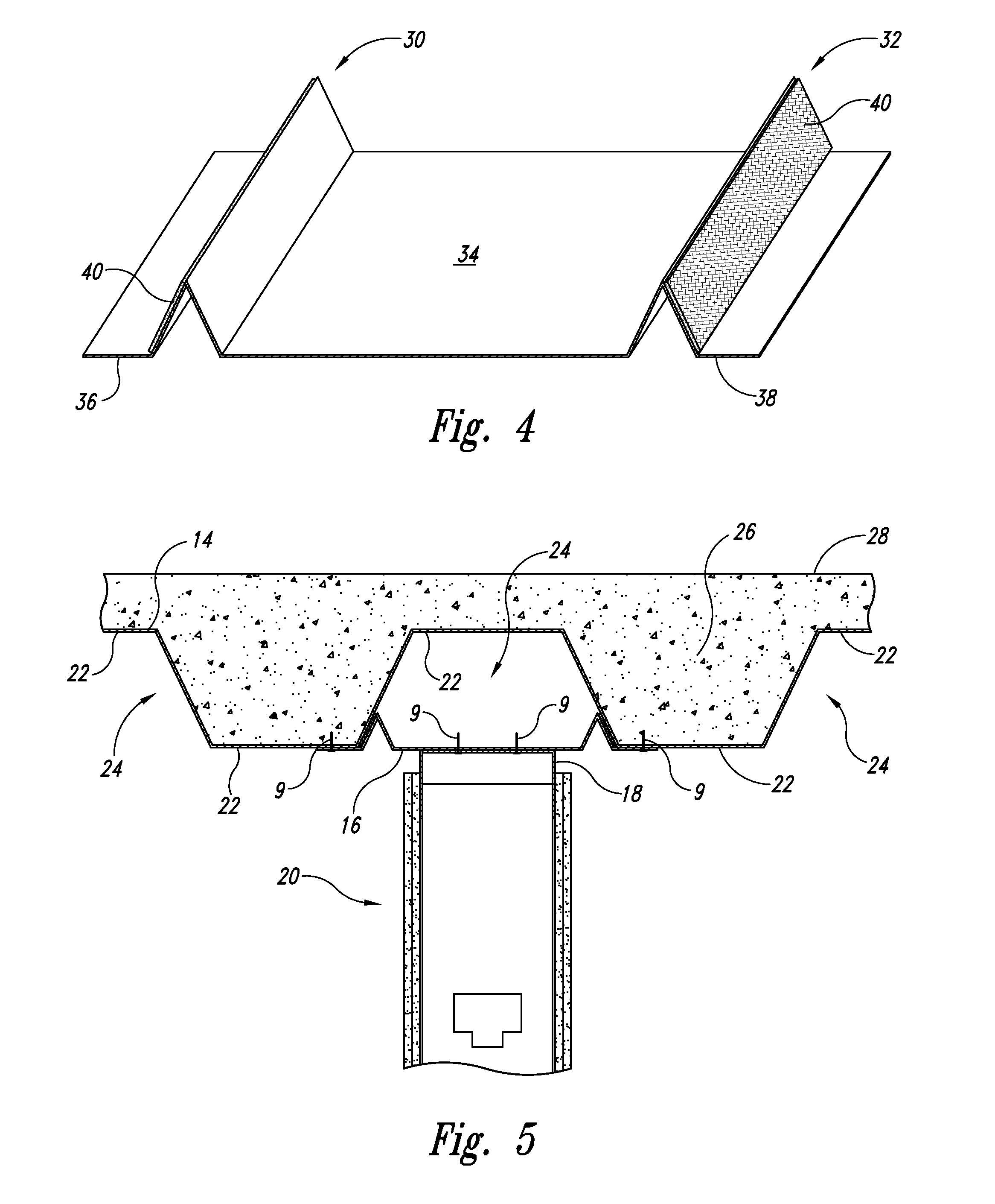 Fire retardant cover for fluted roof deck